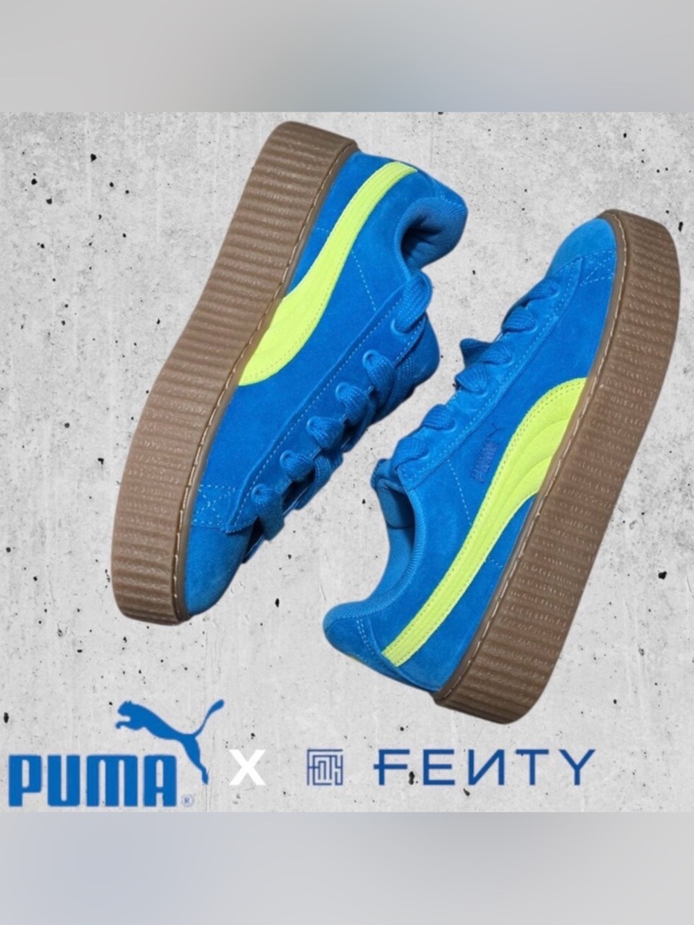 PUMA X FENTY CREEPER FATTY SUEDE SNEAKERS
Women’s size 8. 
NEW and Super Cute! 🥰